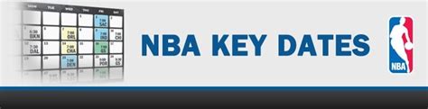 nba key dates|NBA In.